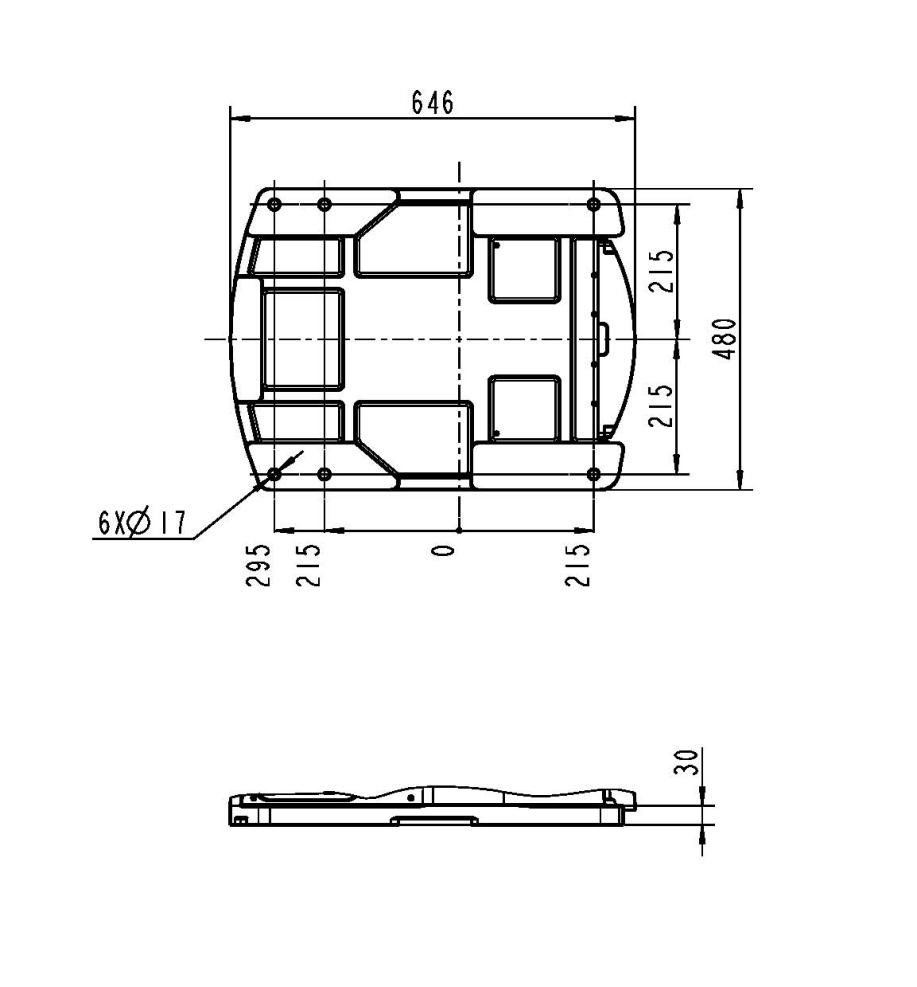 QJAR 6 kg Carga útil 2700 mm Distancia de alcance Pintura Robot Robot Base Montaje Dimensiones Dibujo