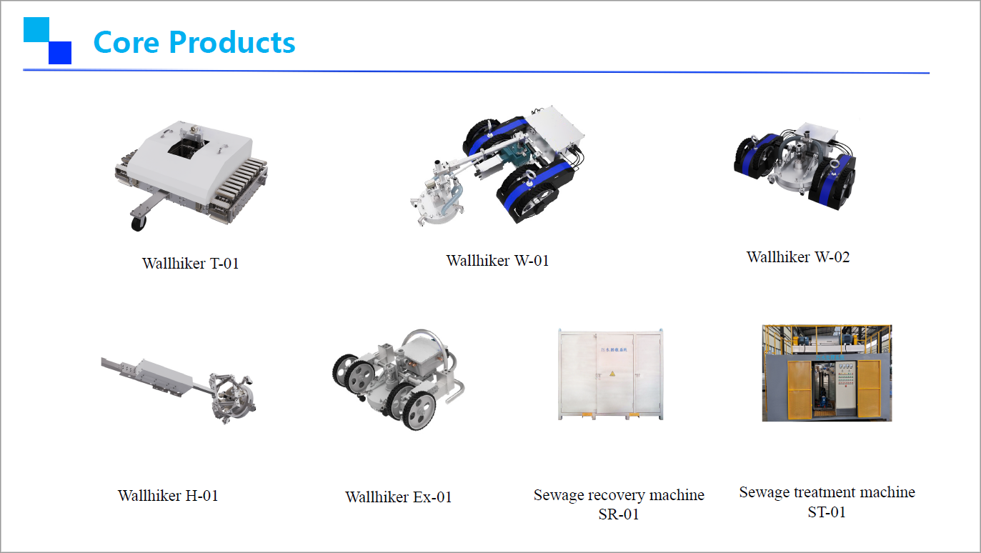 Robot leo tường để tẩy rỉ sét