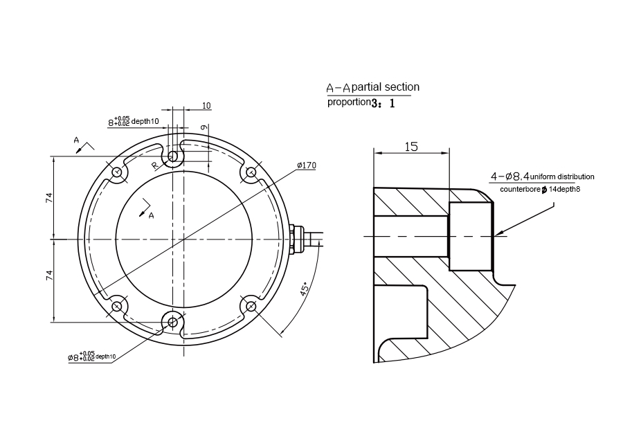 12kg 탑재량 1300mm 도달 거리 6축 협동 로봇 팔 치수