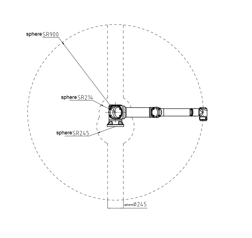 12 kg Nutzlast, 1300 mm Reichweite, kollaborative Roboterarmreichweite mit 6 Achsen