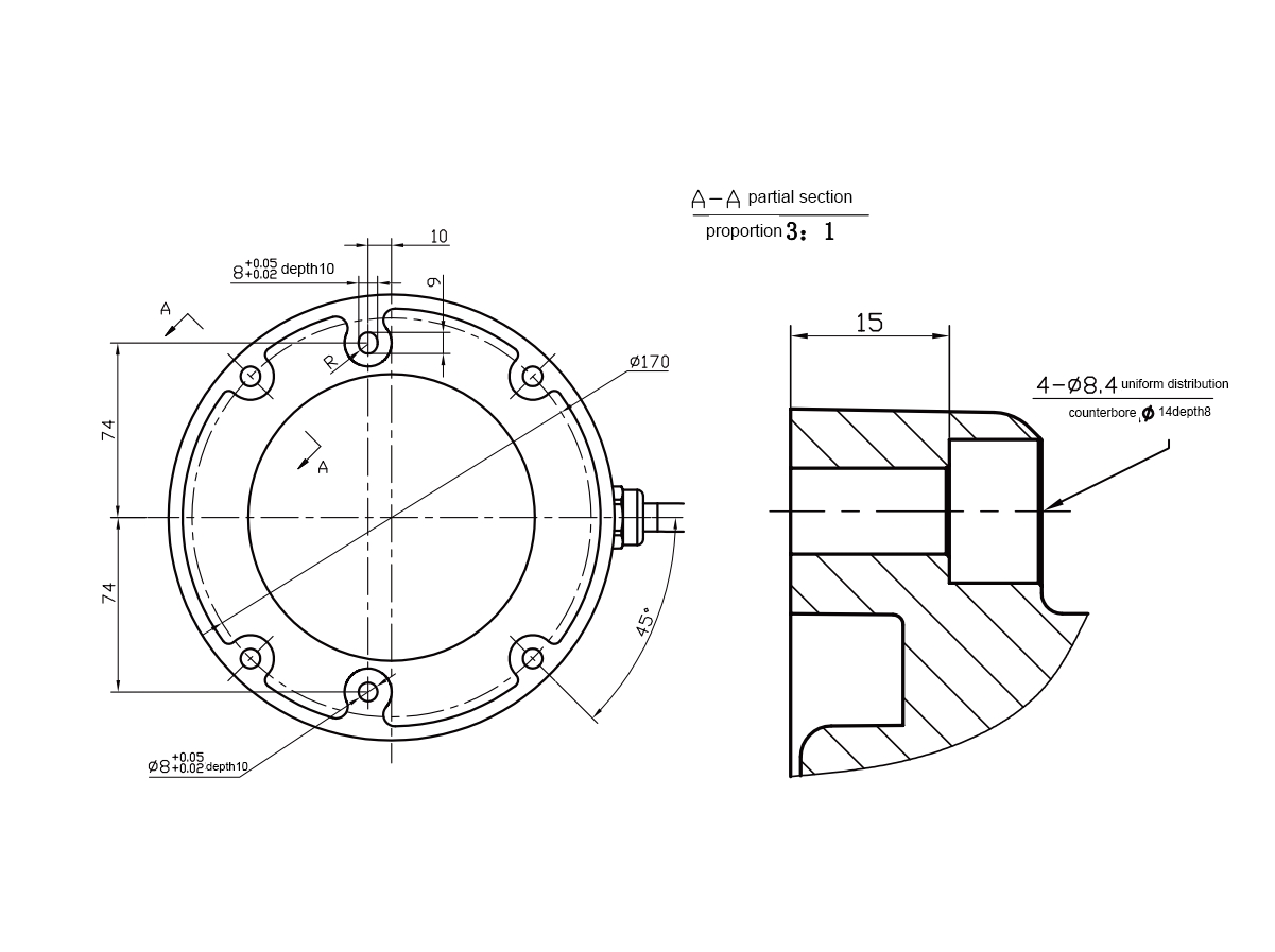 18kg 탑재량 900mm 도달 거리 6축 협동 로봇 팔 치수