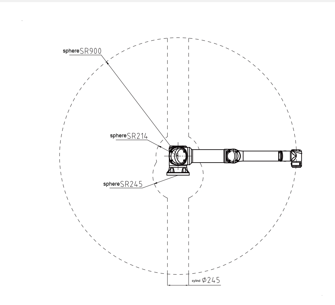 18 kg hyötykuorma 900 mm ulottuvuus 6-akselinen yhteiskäyttöinen robottivarsivalikoima