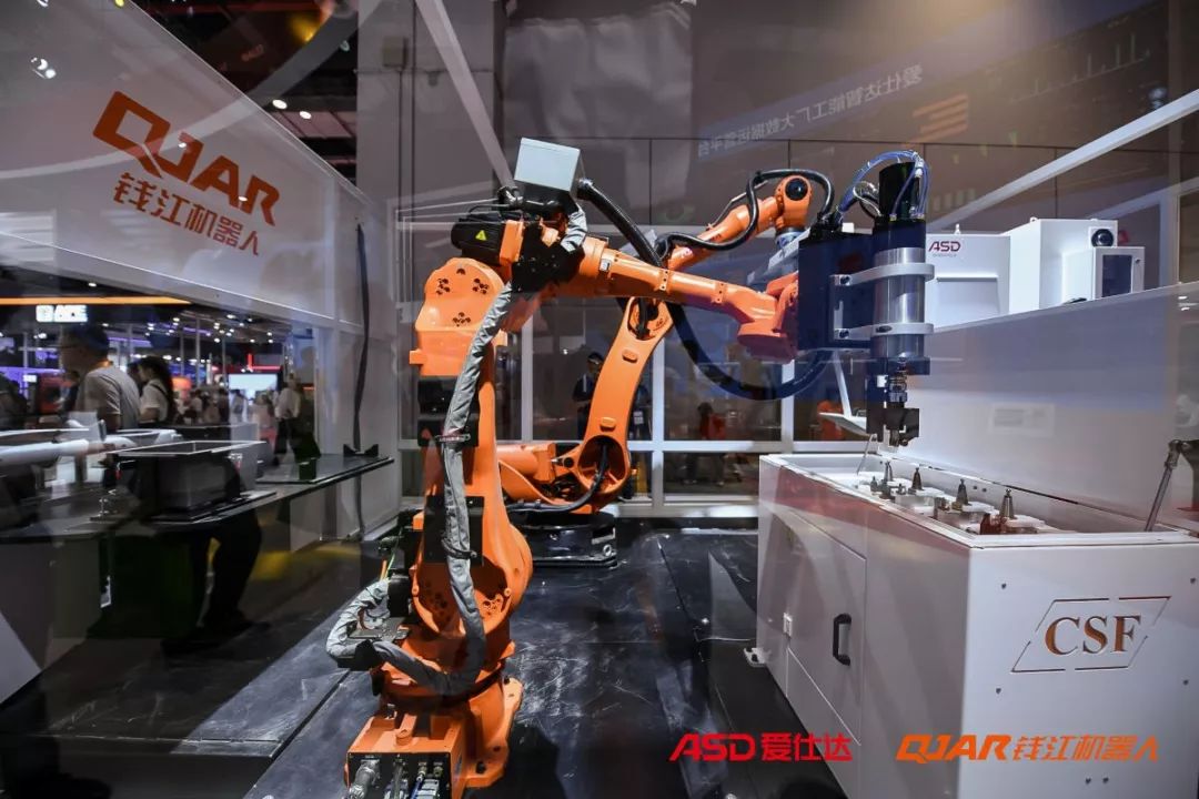 QJAR robotic polishing in CIIF 2019 Shanghai