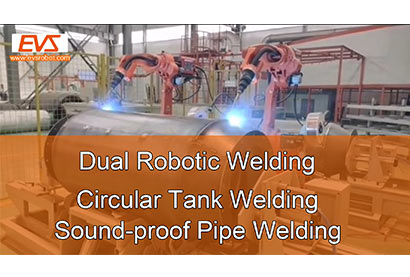 Dual Robotic Welding | Circular Tank Welding | Sound-proof Pipe Welding