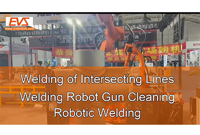 Welding of Intersecting Lines | Welding Robot Gun Cleaning | Robotic Welding