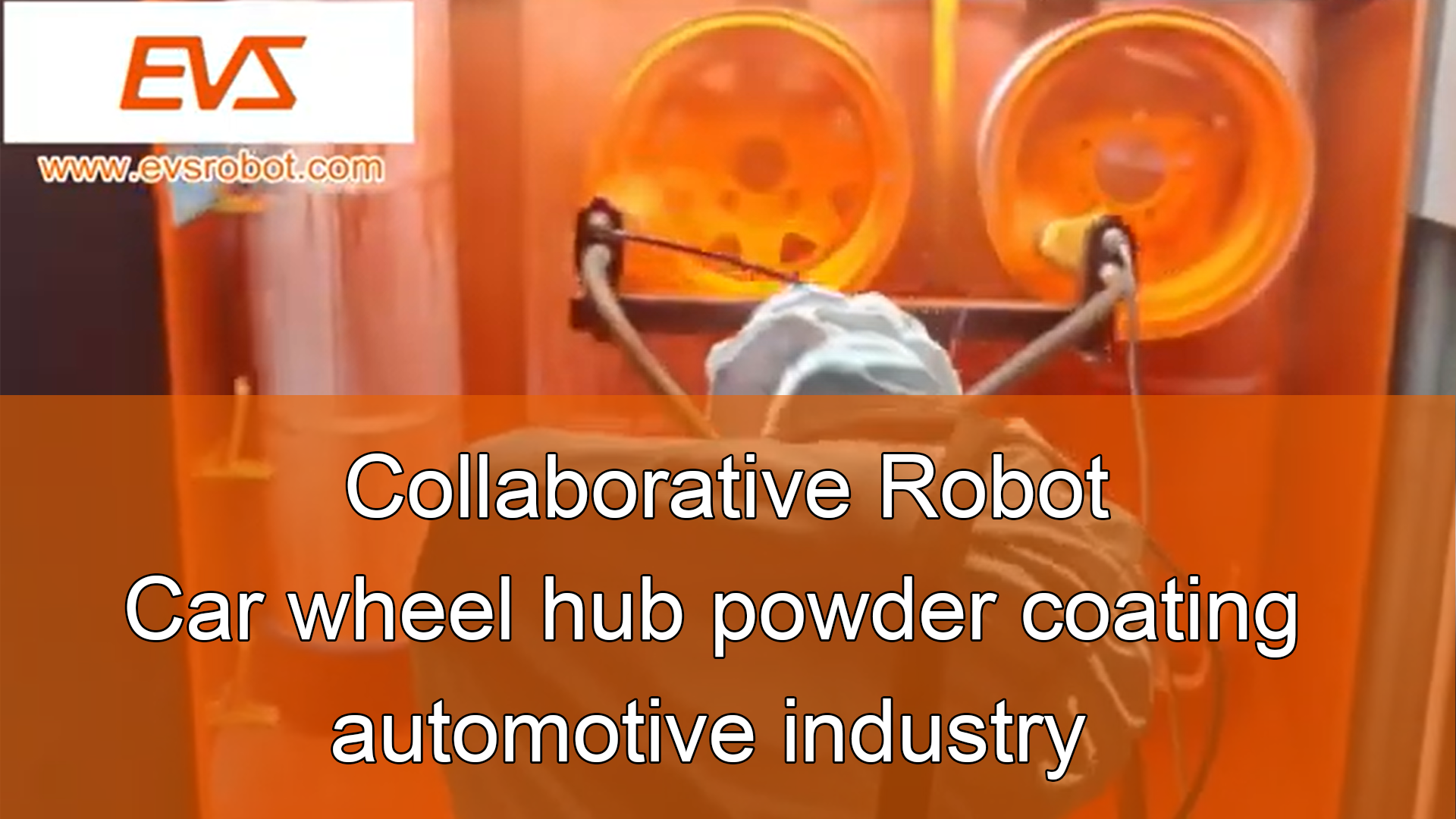 Collaborative robot/Car wheel hub powder coating/automotive industry